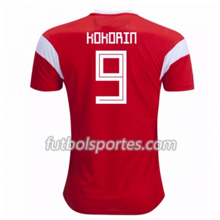 Camisetas Rusia Kokorin 9 Primera Equipacion Mundial 2018